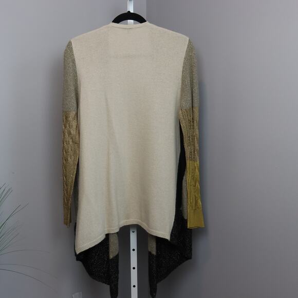 Etro Milano Metallic Knit Drape Cardigan Size 46 (US M/L) - Picture 2 of 3